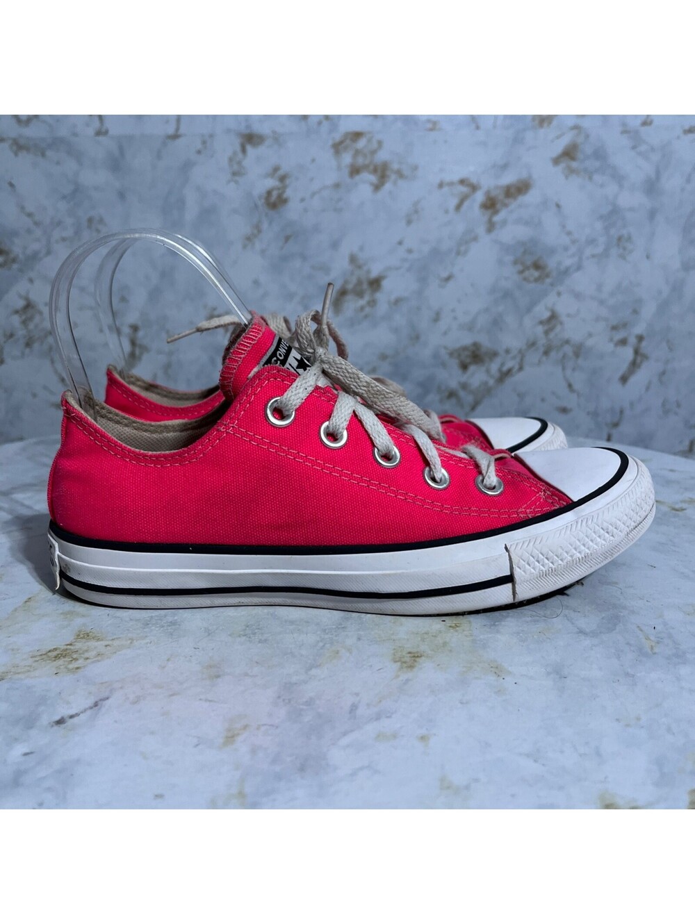 Converse All Star Chuck Taylor Women's Size 6 Shoes Pink White Low Top Sneakers
